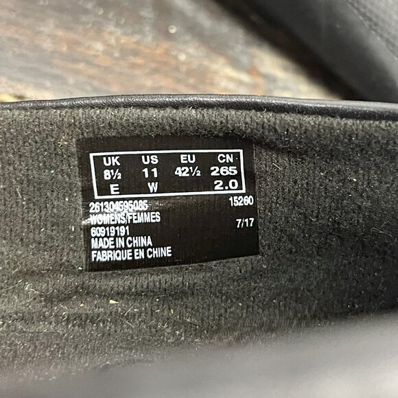 Clarks Collection Womens Leather Slip on Loafers Bayou Black Leopard Size 11W - Picture 3 of 8